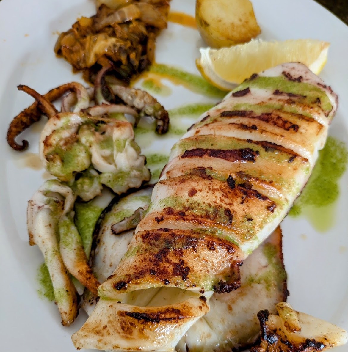 Calamar a la plancha