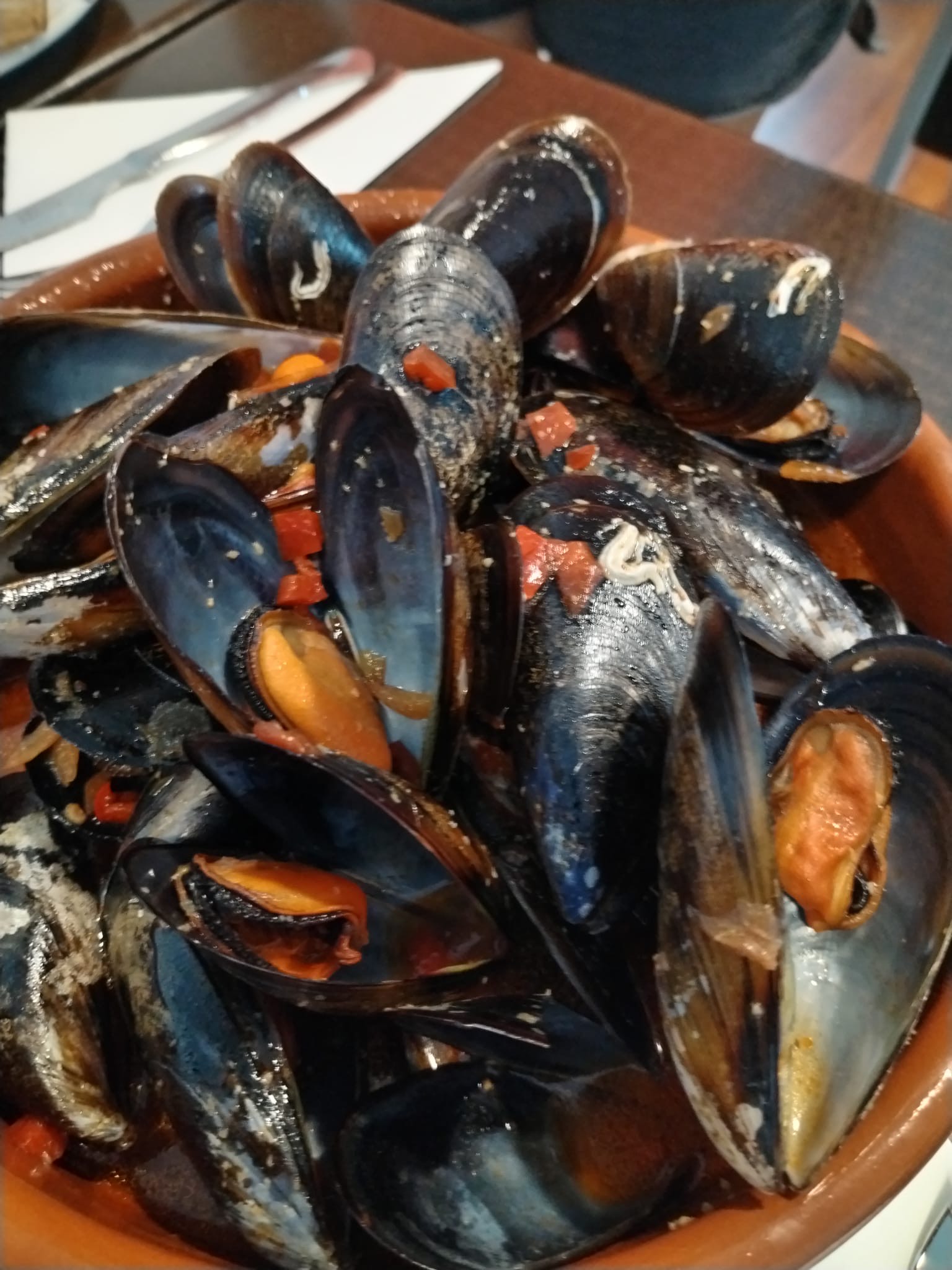 Mejillones frescos